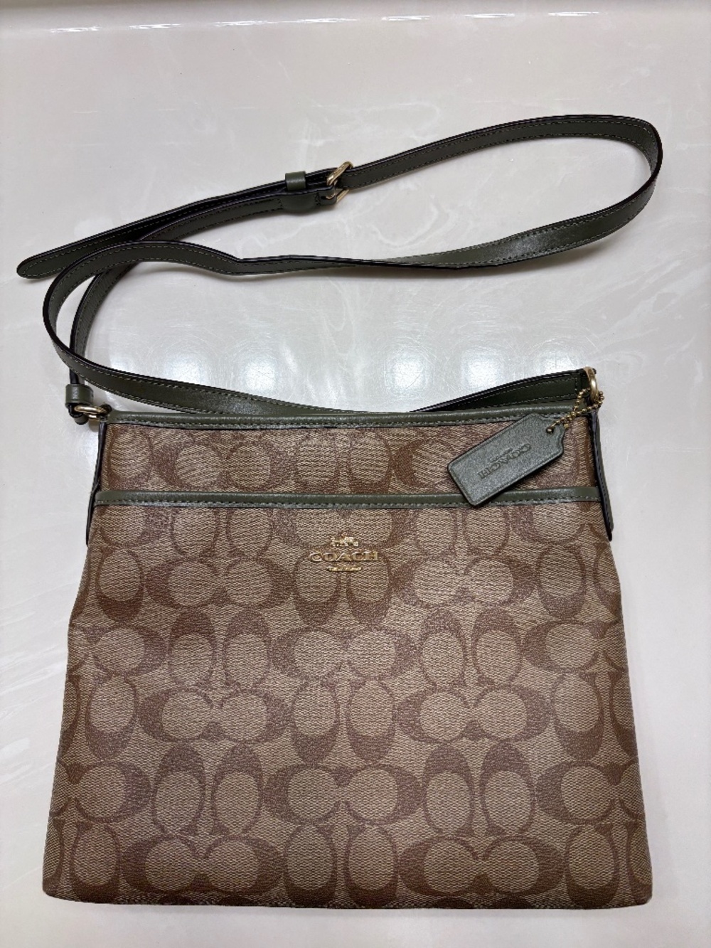 Coach Signature File Crossbody Bag (Style No. F29210)